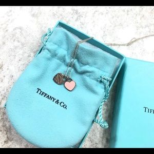 ❤️Tiffany And Co Mini Double Heart Pendant❤️